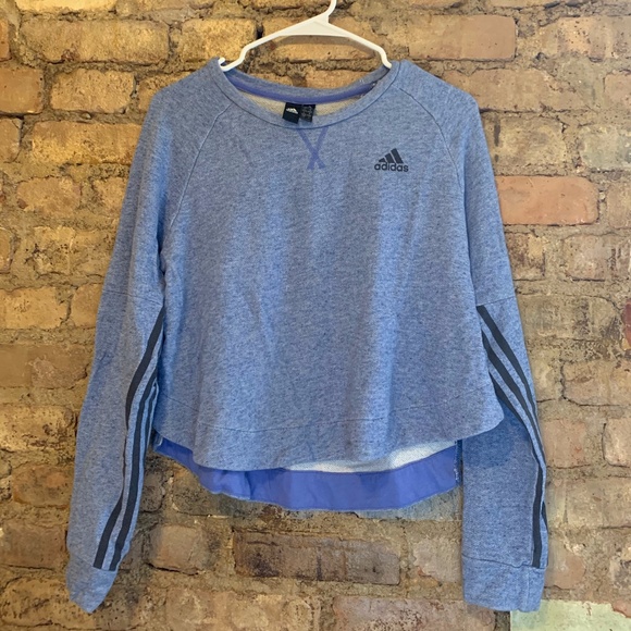 Adidas Crop Sweatshirt - Picture 1 of 4